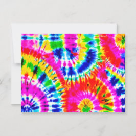 Rainbow Tie Dye Briefkaart