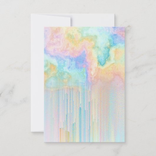 Rainbow Tie Dye Clouds Weather Bedankkaart (Voorkant)