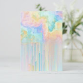 Rainbow Tie Dye Clouds Weather Bedankkaart (Staand voorkant)