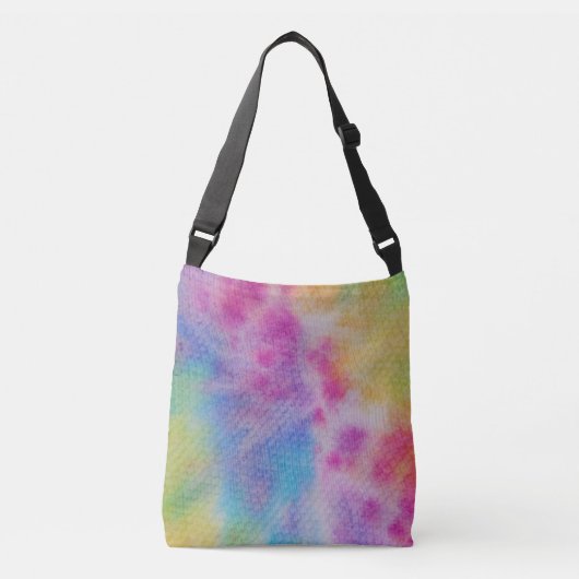 Rainbow Tie Dye Crossbody Tas (Voorkant)