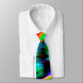 Rainbow Tie Dye Custom Satin Necktie Stropdas (Gebonden)
