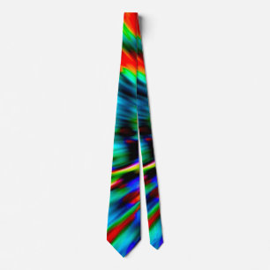 Rainbow Tie Dye Custom Satin Necktie Stropdas