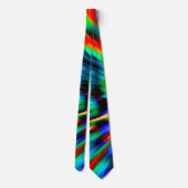 Rainbow Tie Dye Custom Satin Necktie Stropdas (Achterkant)