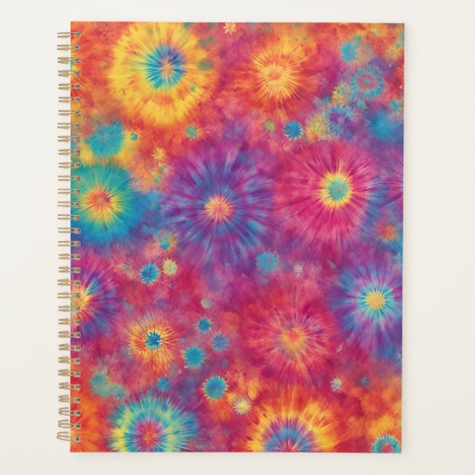 Rainbow Tie Dye Design Planner (Voorkant)