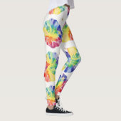 Rainbow Tie Dye Effect Naadloos Patroon Leggings (Rechts)