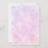 Rainbow Tie Dye Invitation à la fête d'anniversair (Dos)