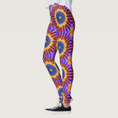 Rainbow Tie Dye Kaleidoscope Leggings (Gauche)