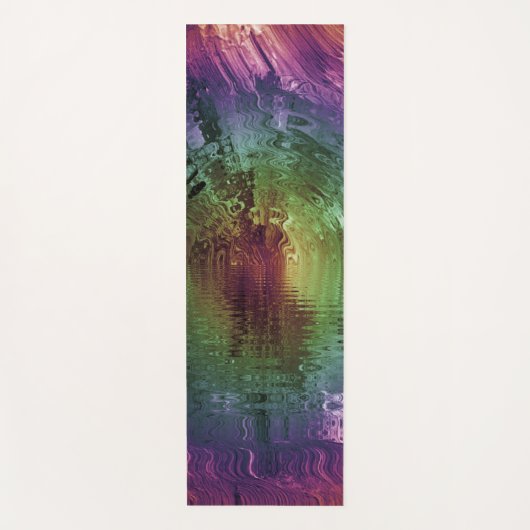 Rainbow Tie Dye Landscape Yogamat (Voorkant)