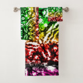 Rainbow Tie Dye Mandala Star (En situation)