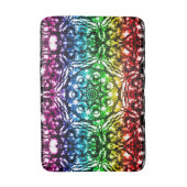 Rainbow Tie Dye Mandala Star Badmat (Voorkant Verticaal)