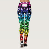 Rainbow Tie Dye Mandala Star Leggings (Achterkant)