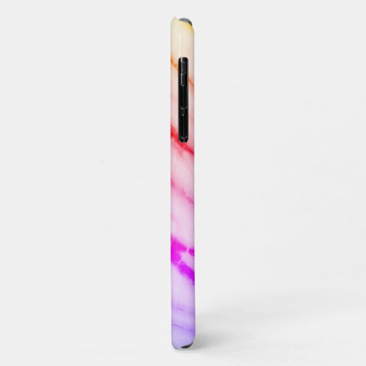 Rainbow Tie Dye Monogram Case-Mate iPhone Case (Achterkant/links)