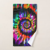 Rainbow Tie Dye Optical Illusitern Bad Handdoek (Handdoek)