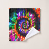 Rainbow Tie Dye Optical Illusitern Bad Handdoek (Wasdoekje)