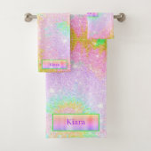 Rainbow Tie Dye Parties scintillant Nom personnali (En situation)