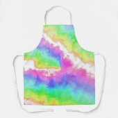 Rainbow Tie Dye Party Schort (Voorkant)