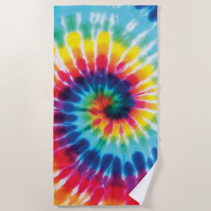 Rainbow Tie Dye Party Strandlaken