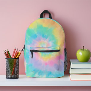 Rainbow Tie Dye Pattern Gepersonaliseerd Bedrukte Rugzak