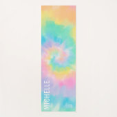 Rainbow Tie Dye Pattern Gepersonaliseerd Yogamat (Voorkant)