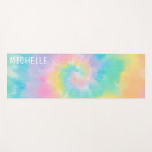 Rainbow Tie Dye Pattern Gepersonaliseerd Yogamat (Voorkant (horizontaal))