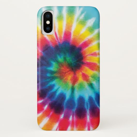Rainbow Tie Dye Phone X Hoesje (Achterkant)