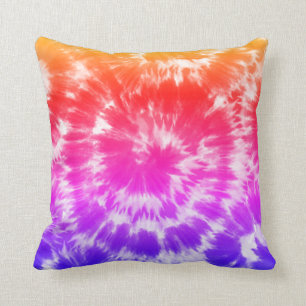 Rainbow Tie Dye Psychedelic Pattern Home Decor Kussen
