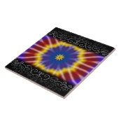 Rainbow Tie Dye Tegeltje (Zijkant)