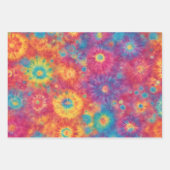 Rainbow Tie Dye Wrapping Paper Flat Sheet Set van  (Voorkant 2)