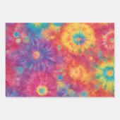 Rainbow Tie Dye Wrapping Paper Flat Sheet Set van  (Voorkant)