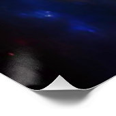 Rainbow TieDye Blackhole Galaxy Glossy Poster Perfect Poster (Hoek)