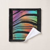 Rainbow Tiger Exotic Animal Print Bad Handdoek (Wasdoekje)