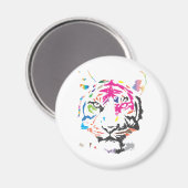 Rainbow Tiger Magneet (Voorkant / Achterkant)