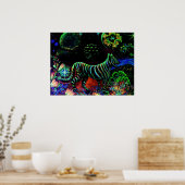 Rainbow Tiger Poster (Keuken)