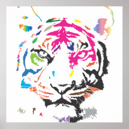 Rainbow Tiger Poster