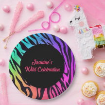 Rainbow Tiger Print Wild Celebation