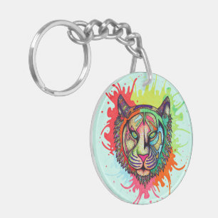 Rainbow Tiger Sleutelhanger