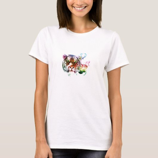 Rainbow Tiger T-shirt (Voorkant)
