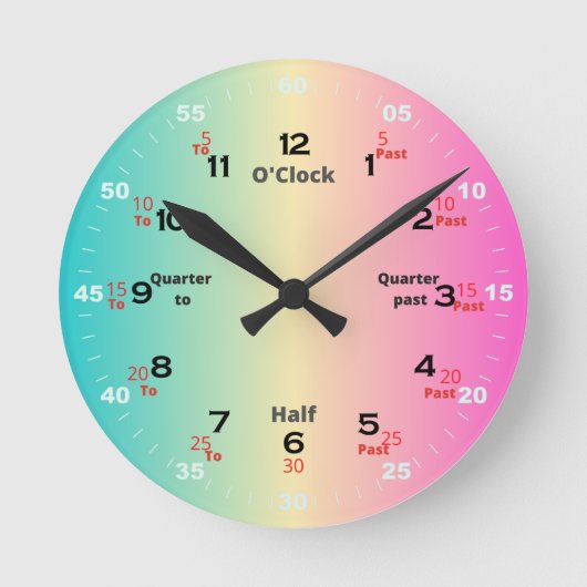 Rainbow Time Learning Ronde Klok (Voorkant)