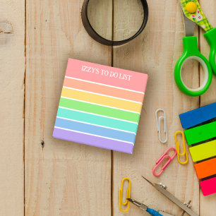 Rainbow To Do List - Aangepaste naam Post-it® Notes