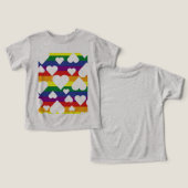 Rainbow Toddler Graphic Tee (Design Recto & Verso)