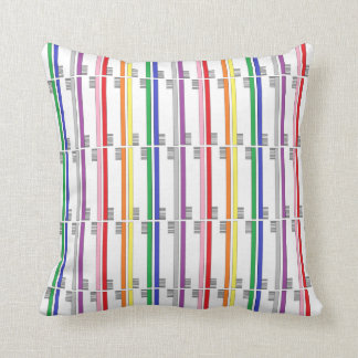 Rainbow Toothbrushes Pillow Kussen