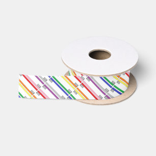 Rainbow Toothbrushes Ribbon Lint