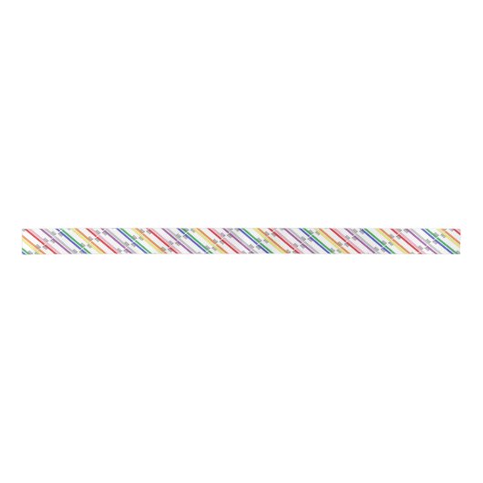 Rainbow Toothbrushes Ribbon Lint (Voorkant)
