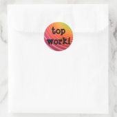 Rainbow top werk stickers (Tas)