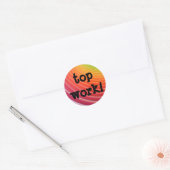 Rainbow top werk stickers (Envelop)