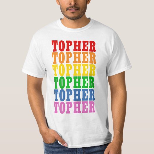 Rainbow Topher T-shirt (Voorkant)