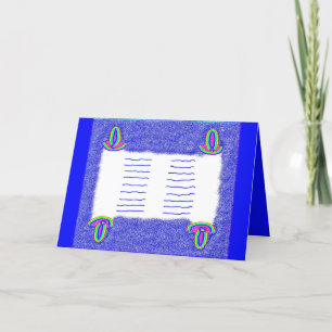Rainbow Torah bar mitzvah bat mitzvah kaart