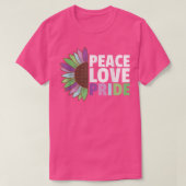 Rainbow Toric Flag Pride Lgbtq Sunflower T-shirt (Design voorkant)