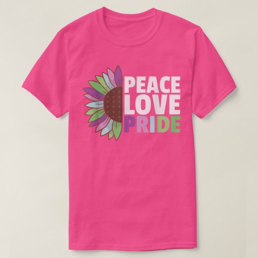 Rainbow Toric Flag Pride Lgbtq Sunflower T-shirt (Design voorkant)