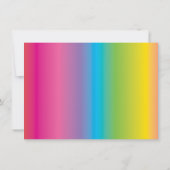 Rainbow Trampoline Park Kids Birthday Bedankkaart (Achterkant)